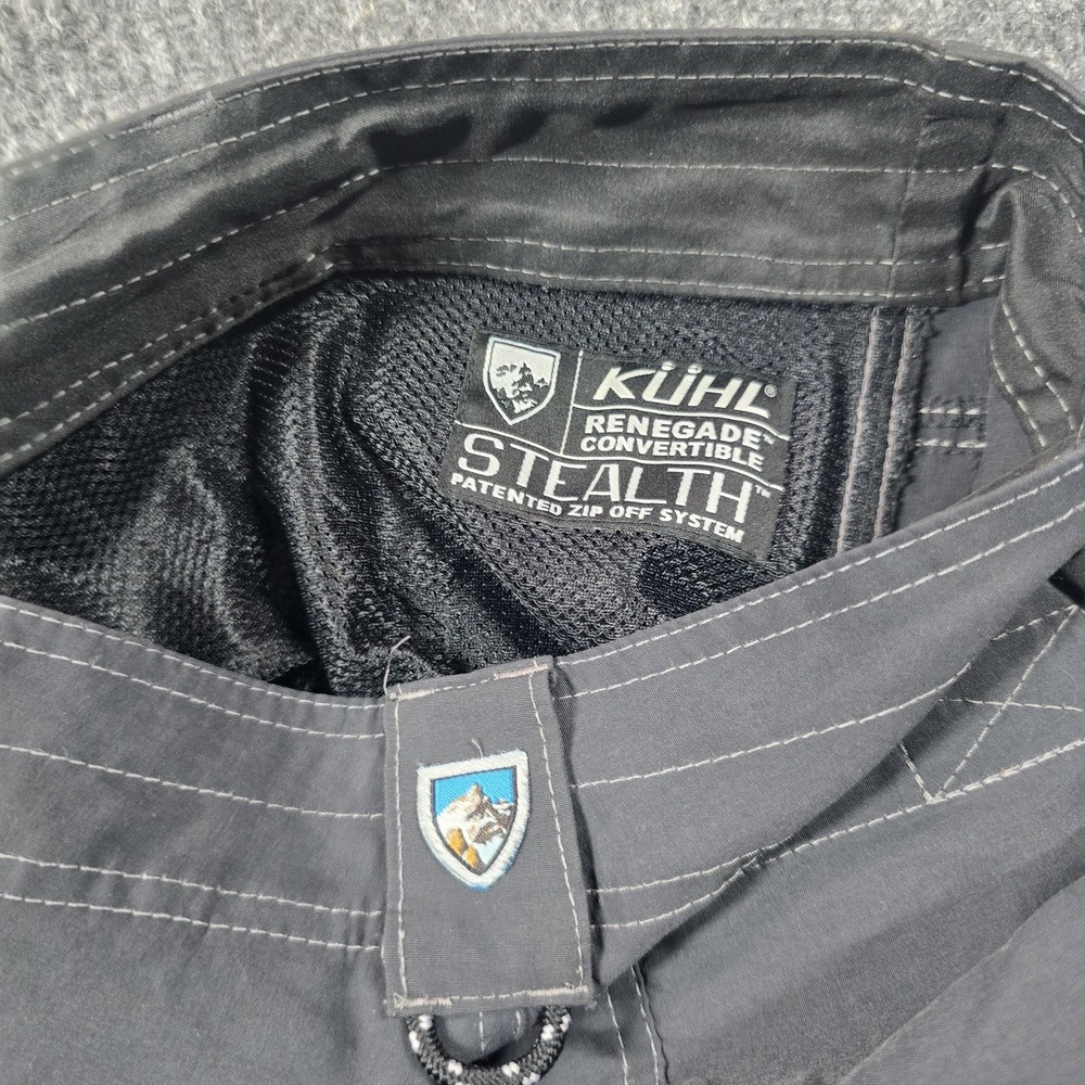 Kuhl Pants Mens 32x32 Gray Cargo Renegade Convertible Stealth Hiking Travel